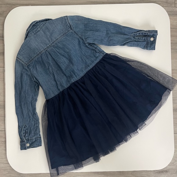 OshKosh B'gosh Dresses Oshkosh 2t Denim And Navy Blue Tulle Dress